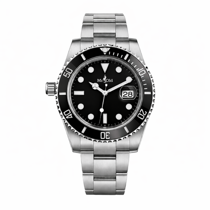 Diver 40 – Black Core | Steel Bracelet & Ceramic Bezel