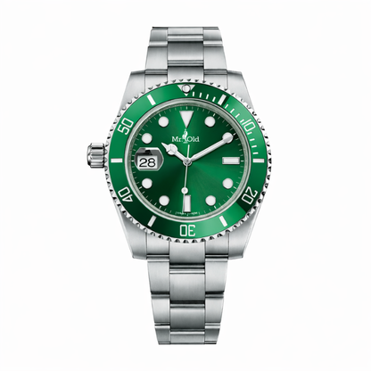 Ocean Diver 40 – Abyss Emerald | Stainless Steel Bracelet & Ceramic Bezel