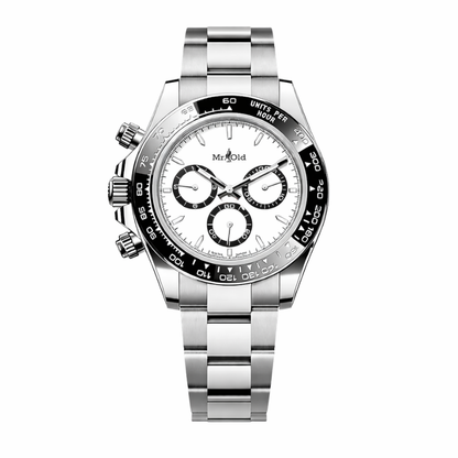 Racing Chronograph 40 – Glacier White | Stainless Steel & Tachymeter Bezel