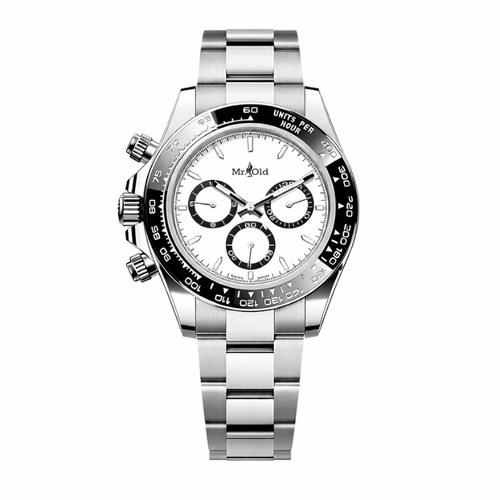 Racing Chronograph 40 – Glacier White | Stainless Steel & Tachymeter Bezel