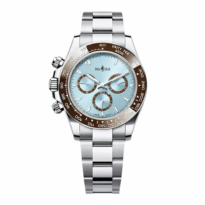 Racing Chronograph 40 – Glacier Blue Dial | Silver Tone Case & Tachymeter Bezel