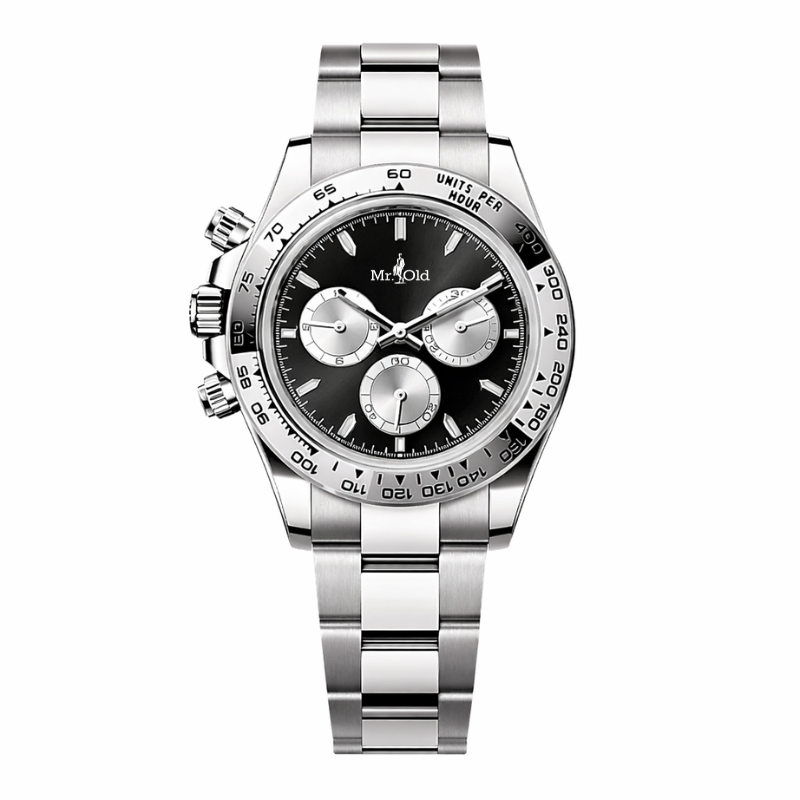 Racing Chronograph 40 – Midnight Black | Silver Case & Tachymeter