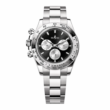 Racing Chronograph 40 – Midnight Black | Silver Case & Tachymeter