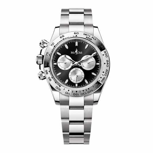 Racing Chronograph 40 – Midnight Black | Silver Case & Tachymeter