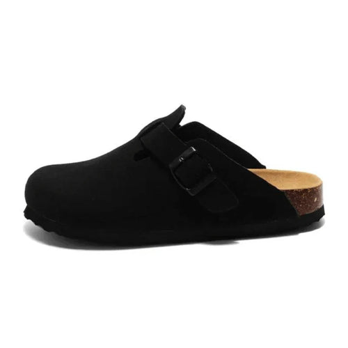 Suede Clogs Black