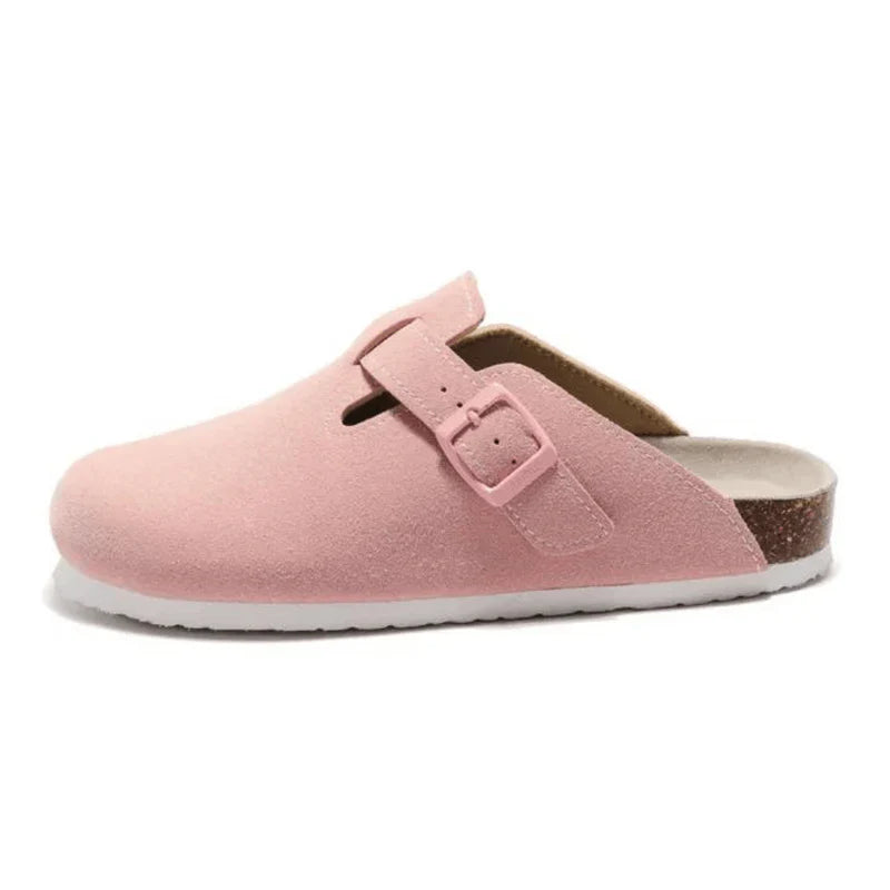 Suede Clogs Pink