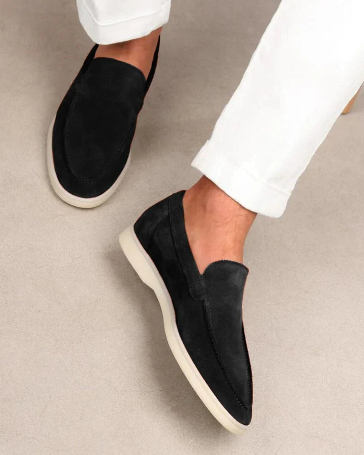 Mr. Old Premium Wildleder Loafer | Schwarz