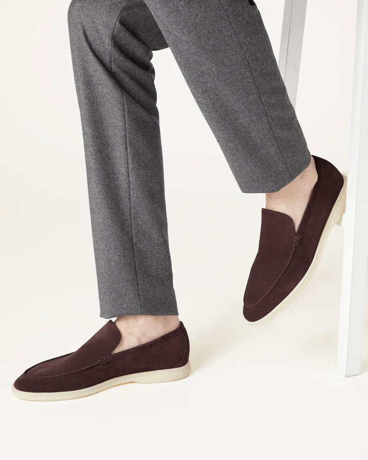 Mr. Old Premium Wildleder-Loafer | Schokolade