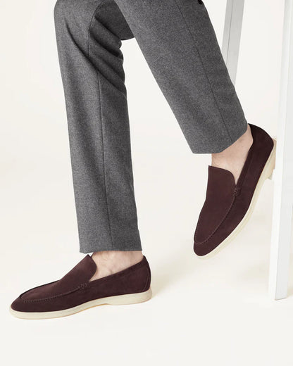Mr. Old Premium Wildleder-Loafer | Schokolade