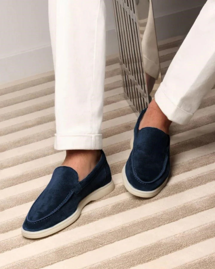 Mr. Old Premium Wildleder-Loafer | Marineblau